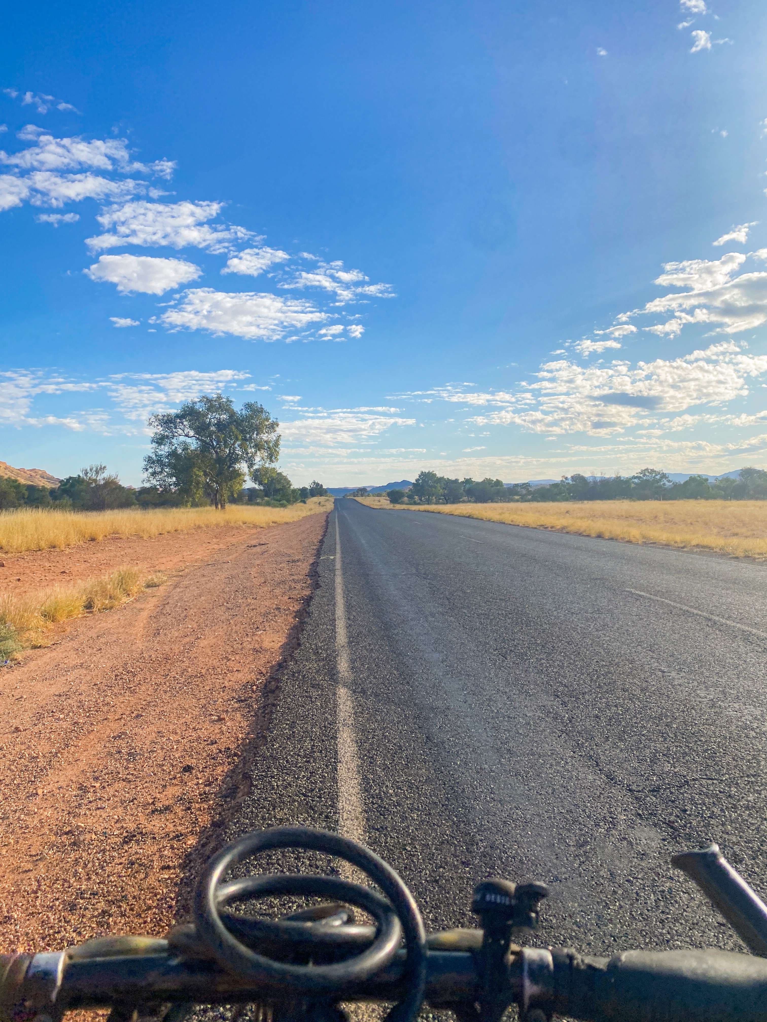Biking through the outback
