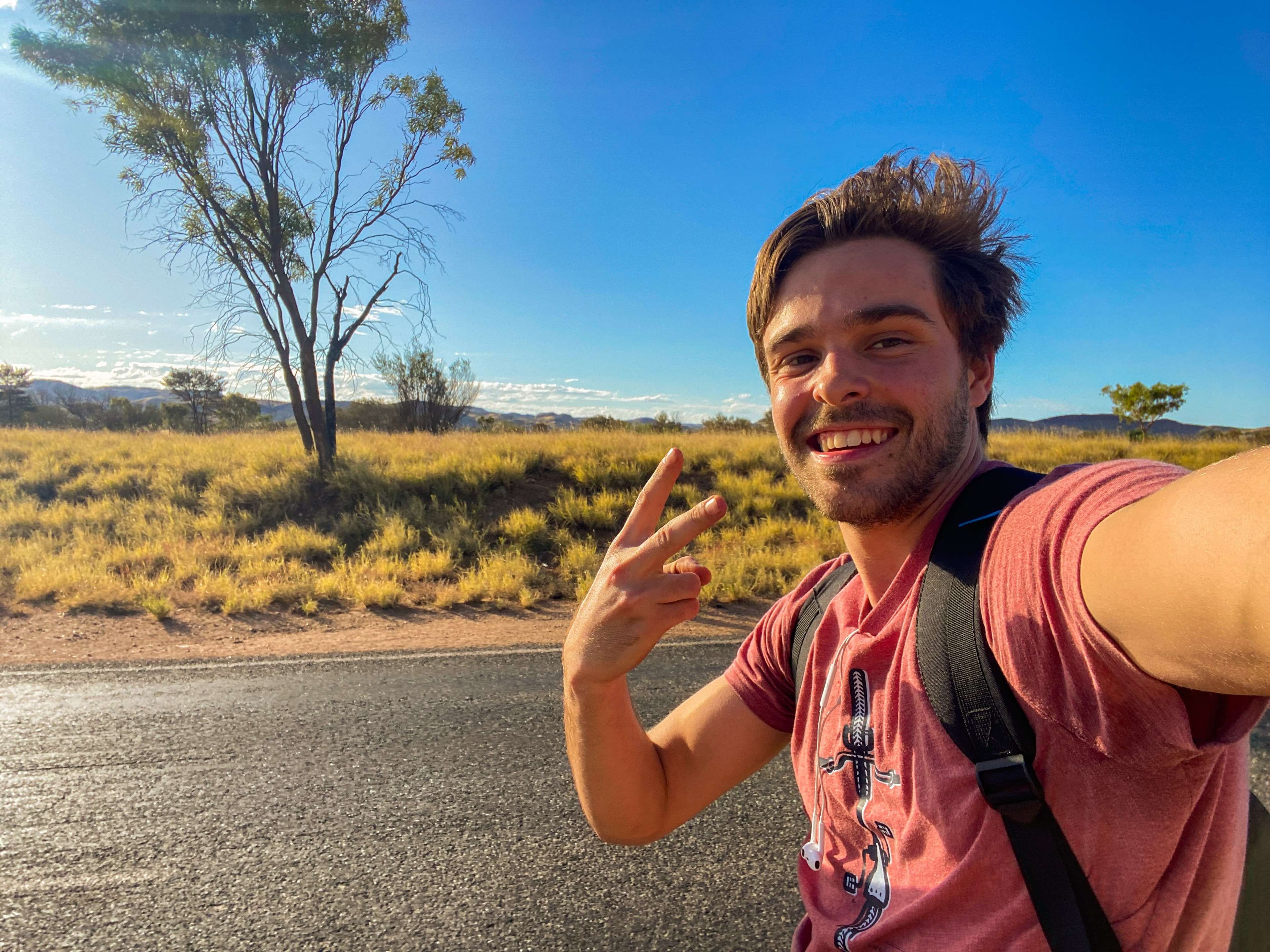 Biking through the outback