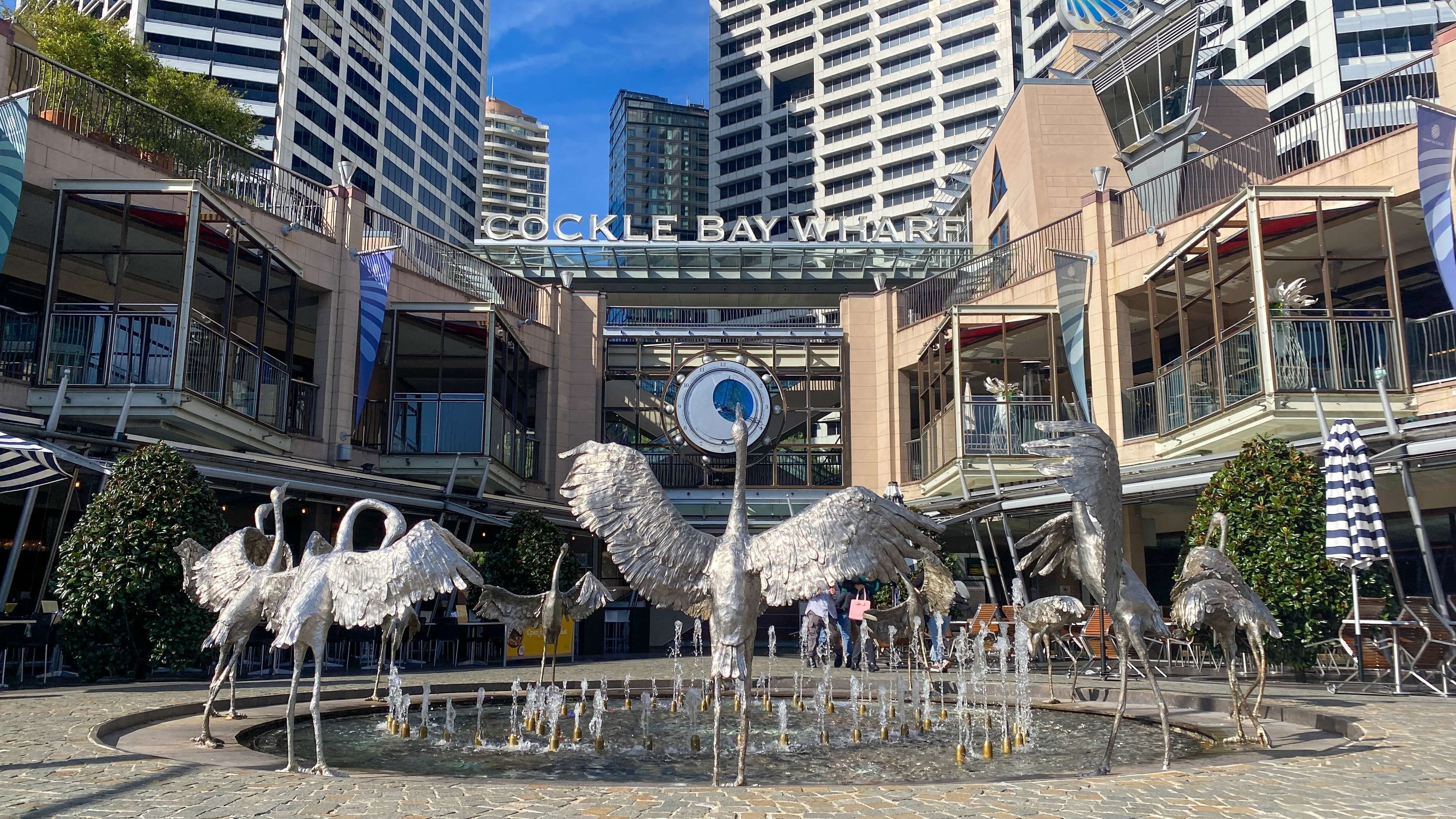 Cocklebay Warf fountain