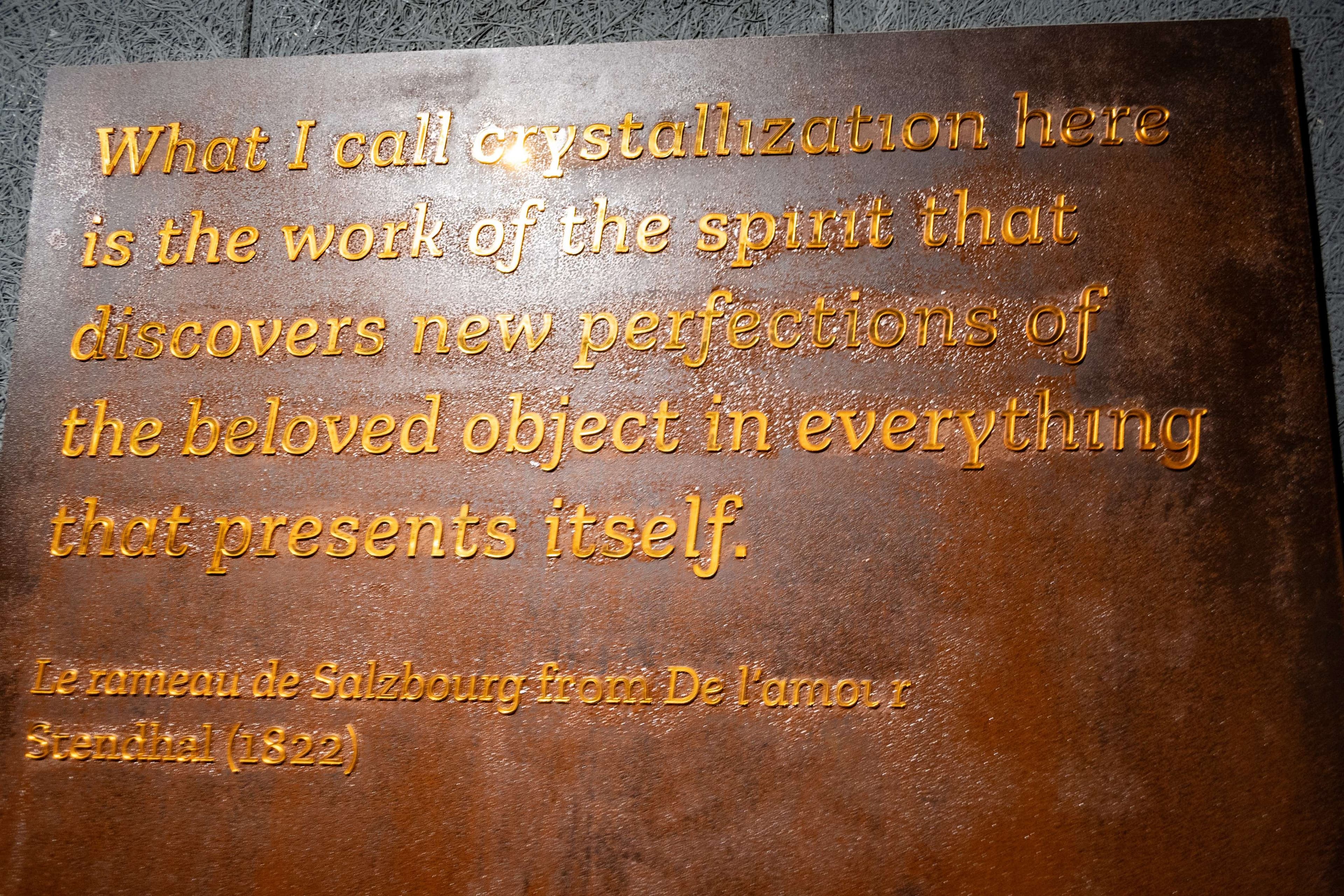 There is a plaque with a quote on it that says what i could do.